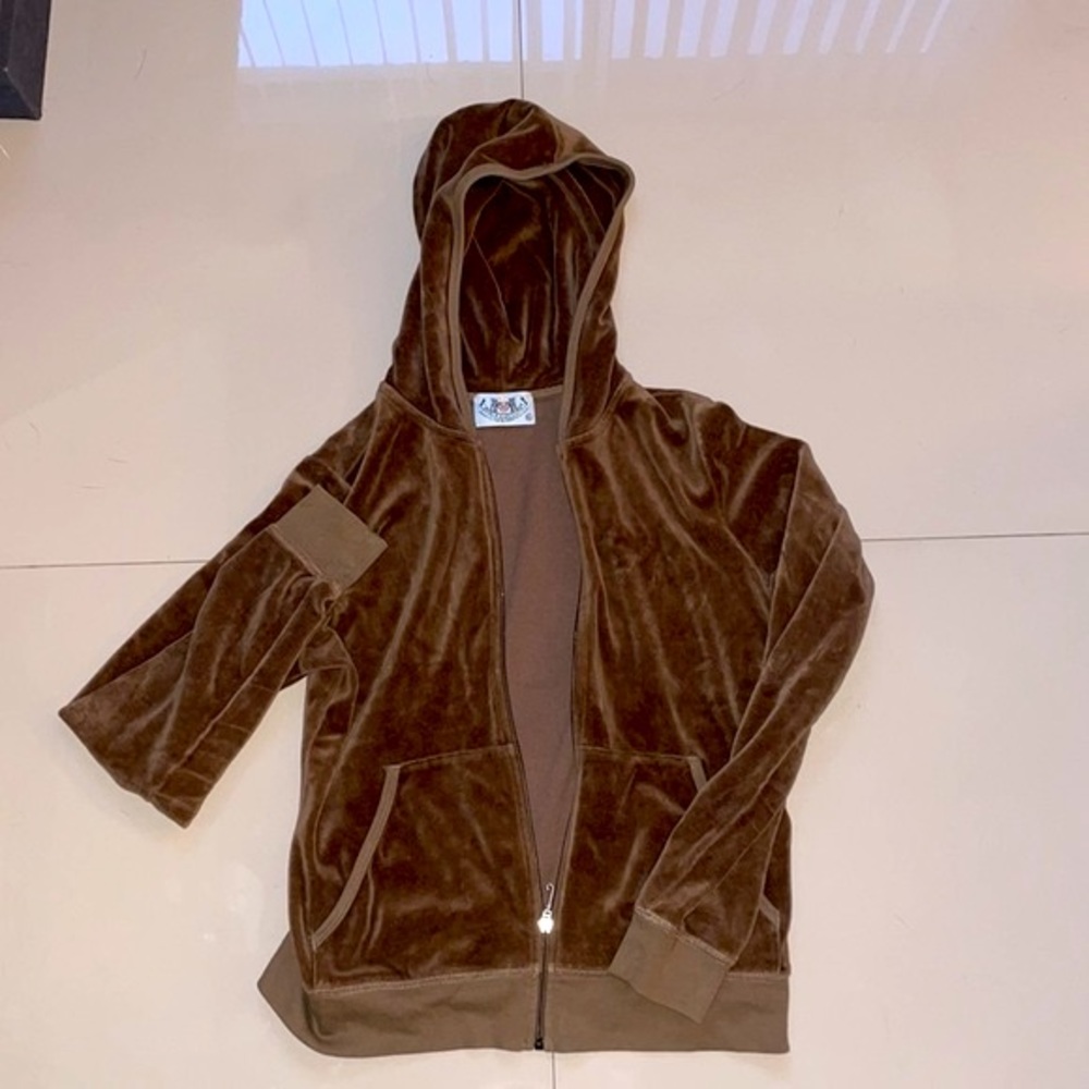 Juicy Couture Brown Velour Tracksuit Sz. L/XL
